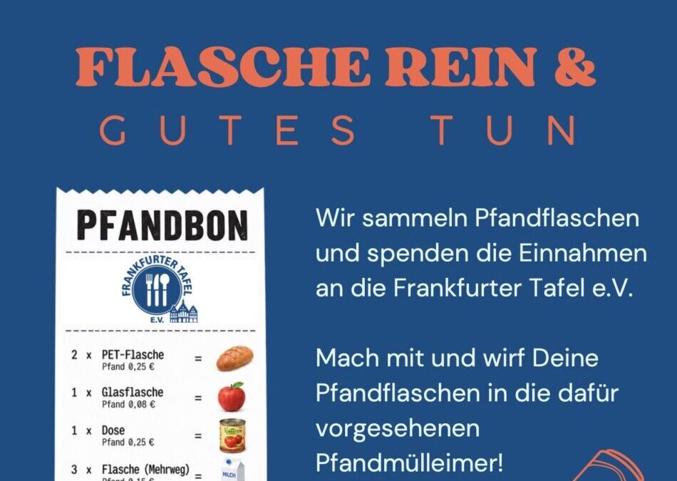 Pfand für die Tafel statt in den Müll